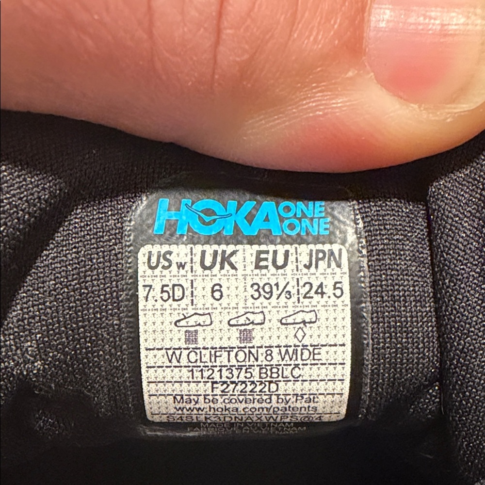 Hoka  Black Athletic Running Shoes - Picture 5 of 5